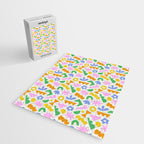 Colorful abstract organic shape patern Jigsaw Puzzle Gallery Image 2