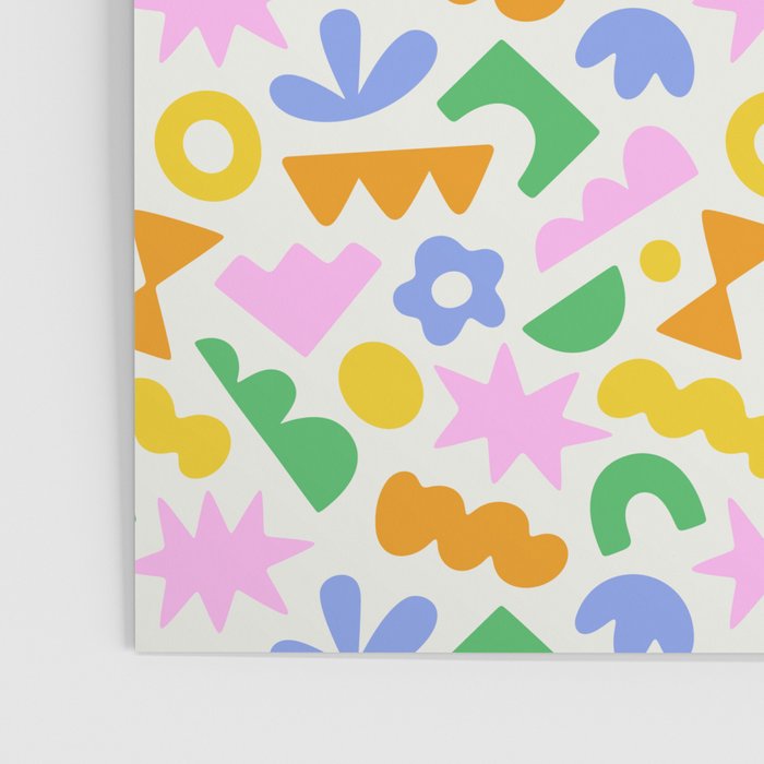 Colorful abstract organic shape patern Poster Gallery Image 3