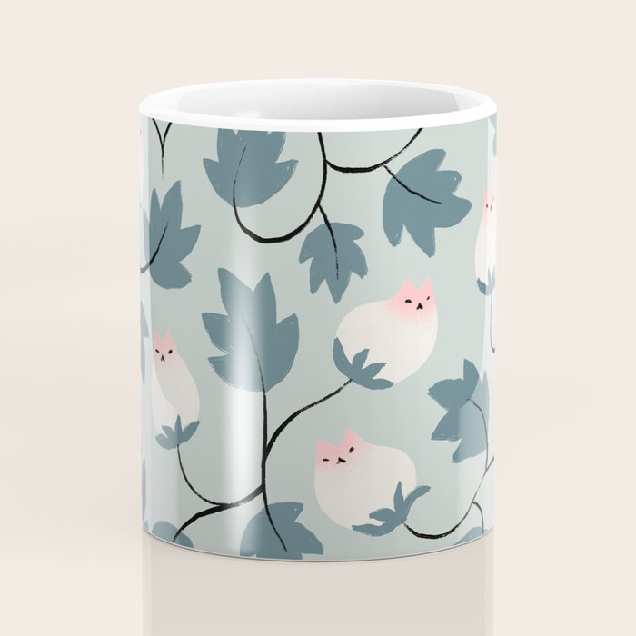 Cat and Plant 77 Coffee Mug Gallery Image 4