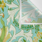 William Morris Woodland Weeds Orange Turquoise Wall Tapestry Gallery Image 3