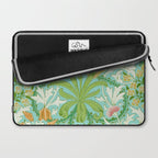 William Morris Woodland Weeds Orange Turquoise Laptop Sleeve Gallery Image 2