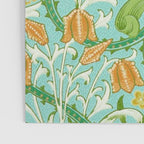 William Morris Woodland Weeds Orange Turquoise Poster Gallery Image 3