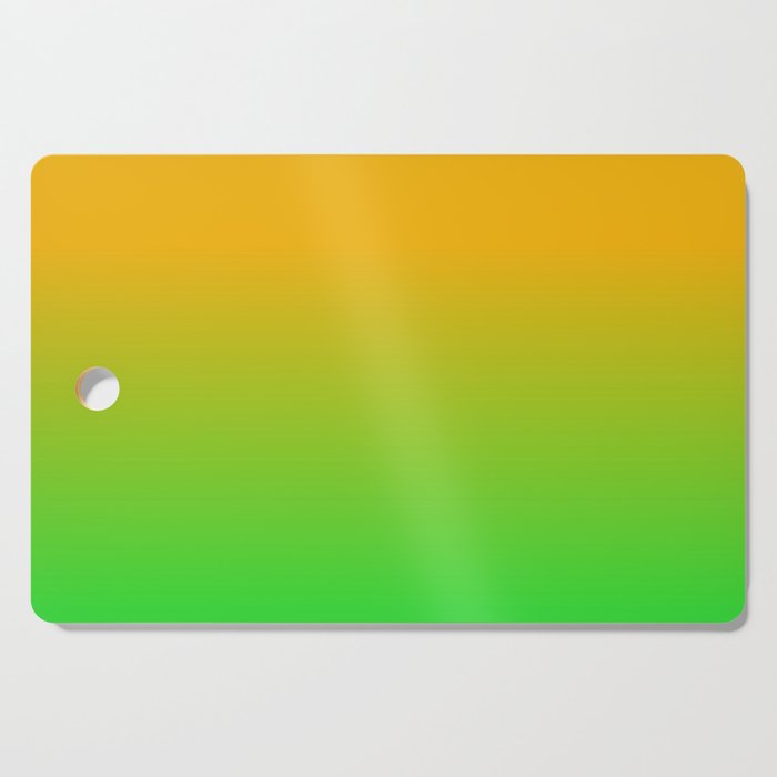 Ombre Color Orange Green Shade  Cutting Board Gallery Image 1