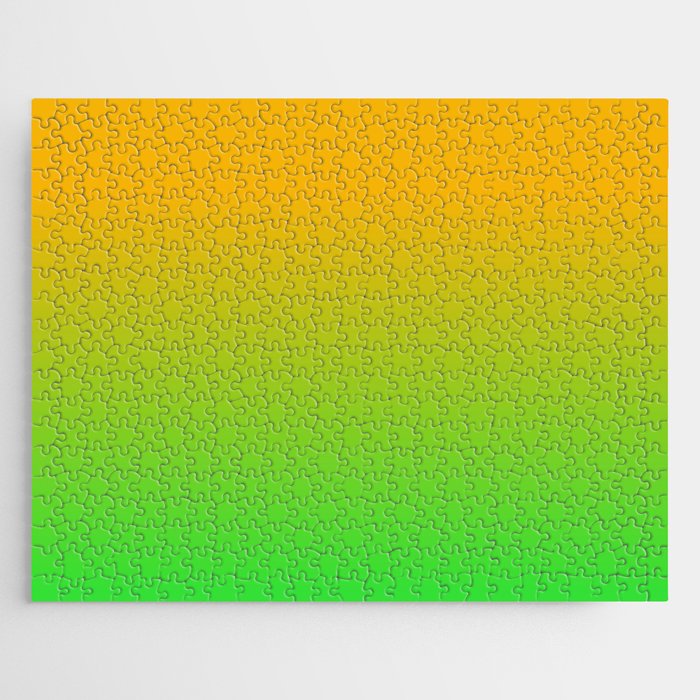 Ombre Color Orange Green Shade  Jigsaw Puzzle Gallery Image 1
