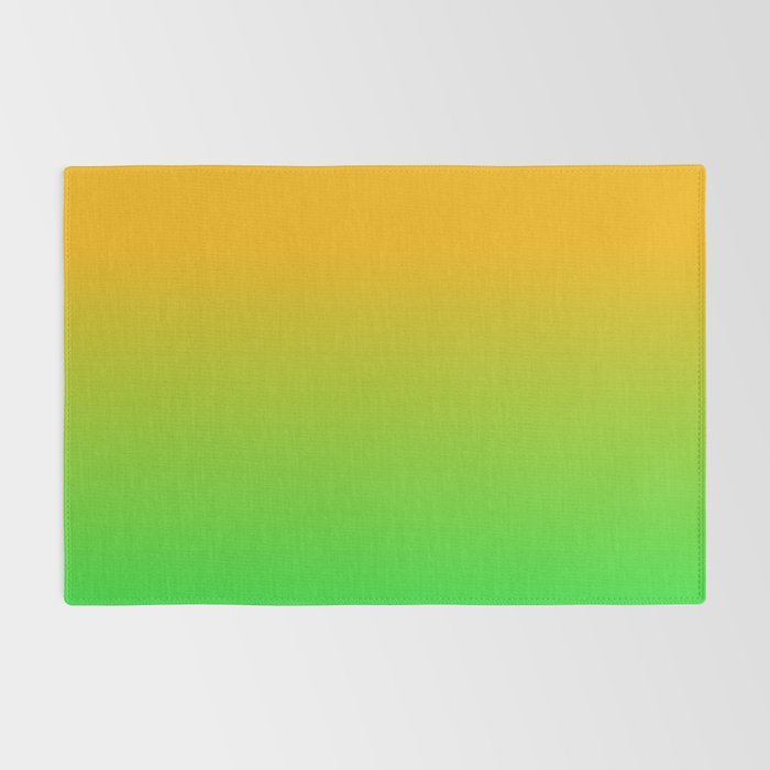 Ombre Color Orange Green Shade  Rug Gallery Image 2