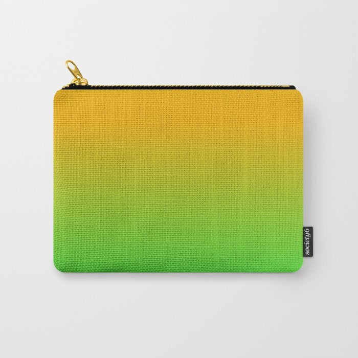 Ombre Color Orange Green Shade  Carry All Pouch Gallery Image 1