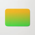 Ombre Color Orange Green Shade  Bath Mat Gallery Image 1