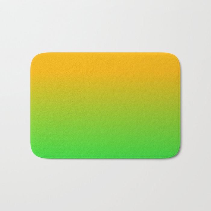 Ombre Color Orange Green Shade  Bath Mat Gallery Image 1