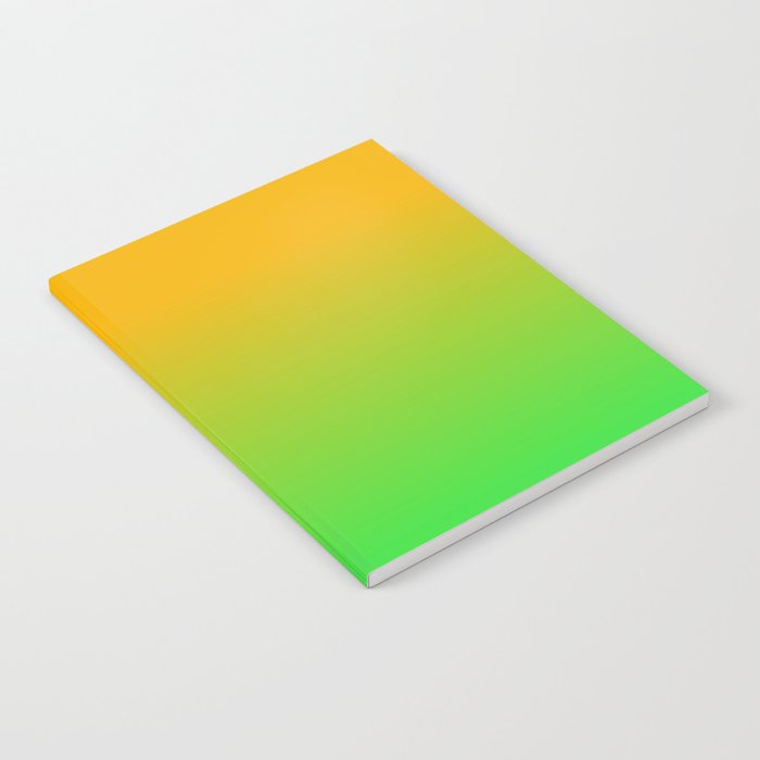 Ombre Color Orange Green Shade  Notebook Gallery Image 2