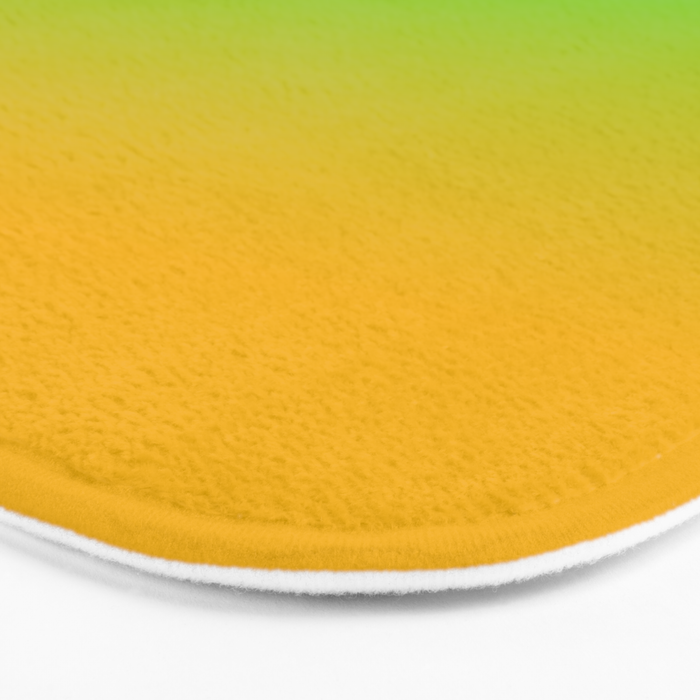 Ombre Color Orange Green Shade  Bath Mat Gallery Image 3