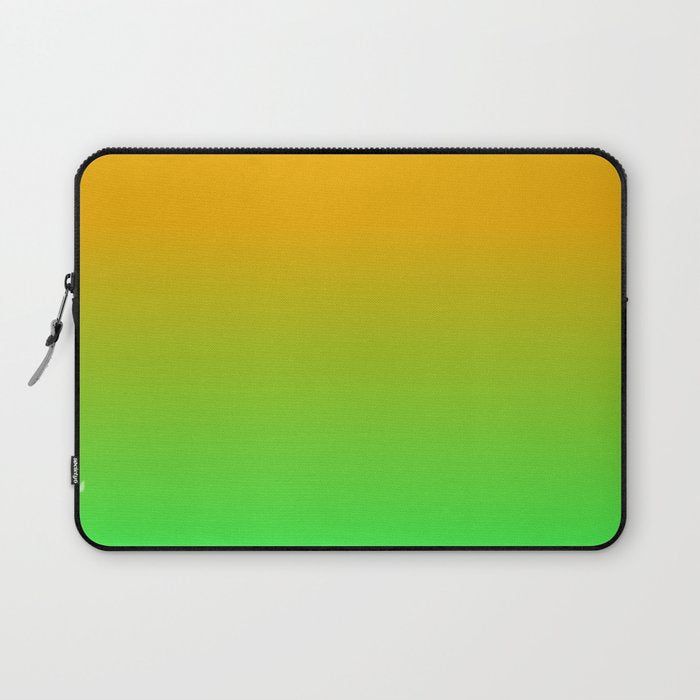 Ombre Color Orange Green Shade  Laptop Sleeve Gallery Image 1
