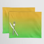 Ombre Color Orange Green Shade  Placemat Gallery Image 1