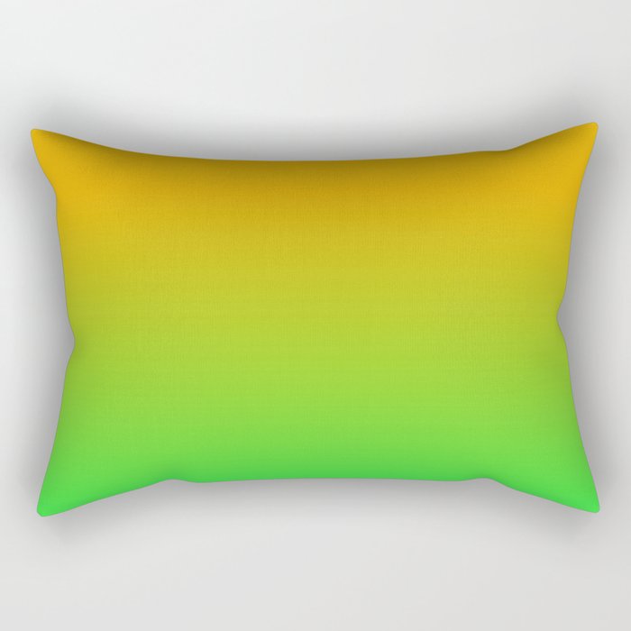 Ombre Color Orange Green Shade  Rectangular Pillow Gallery Image 2