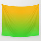 Ombre Color Orange Green Shade  Wall Tapestry Gallery Image 4