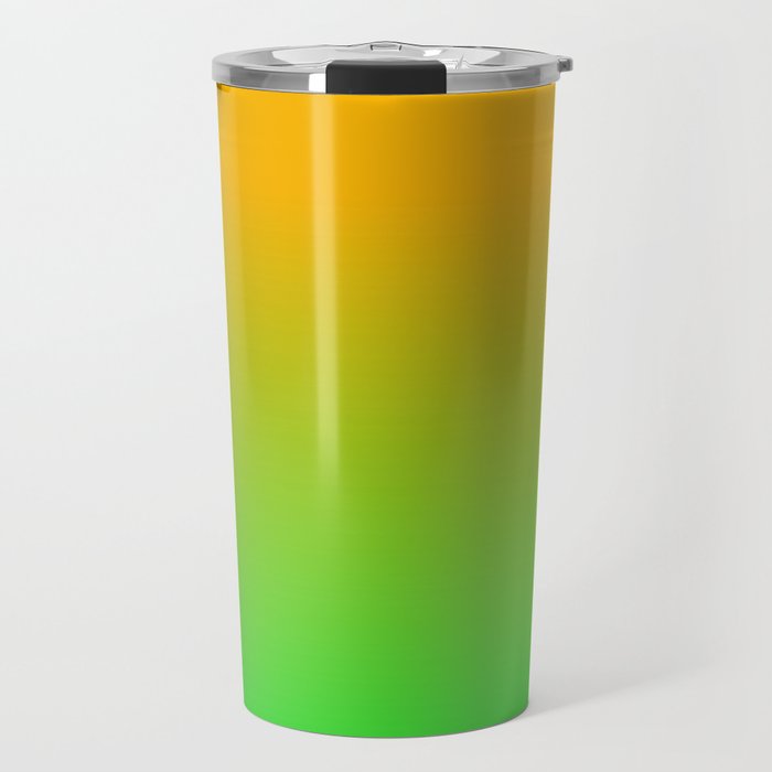 Ombre Color Orange Green Shade  Travel Mug Gallery Image 1