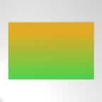 Ombre Color Orange Green Shade  Welcome Mat Gallery Image 1