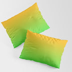 Ombre Color Orange Green Shade  Pillow Sham Gallery Image 3