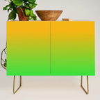 Ombre Color Orange Green Shade  Credenza Gallery Image 1