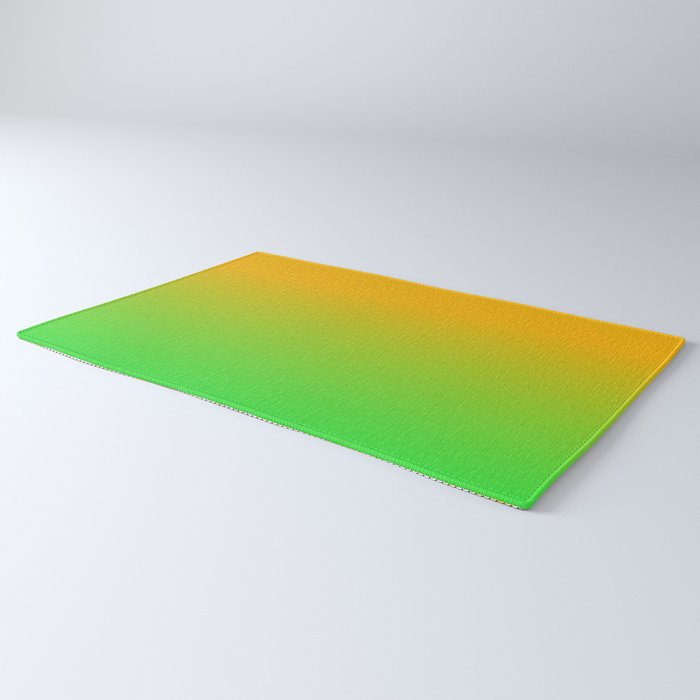 Ombre Color Orange Green Shade  Rug Gallery Image 3