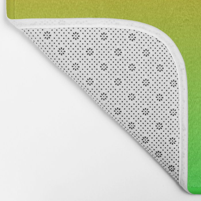Ombre Color Orange Green Shade  Bath Mat Gallery Image 2