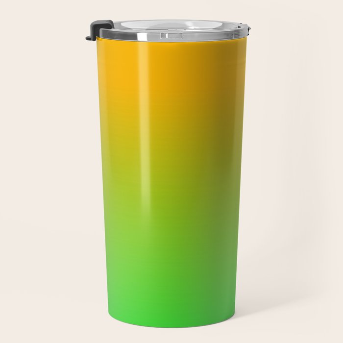 Ombre Color Orange Green Shade  Travel Mug Gallery Image 3