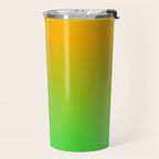 Ombre Color Orange Green Shade  Travel Mug Gallery Image 2