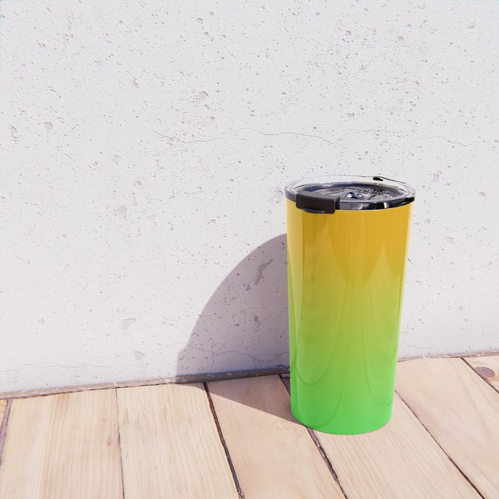 Ombre Color Orange Green Shade  Travel Mug Gallery Image 4