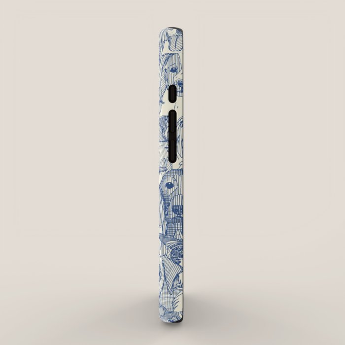 dogs aplenty classic blue pearl iPhone Case Gallery Image 2