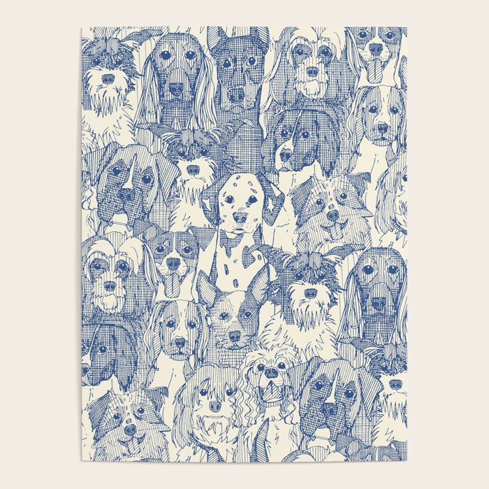 dogs aplenty classic blue pearl Poster Gallery Image 4