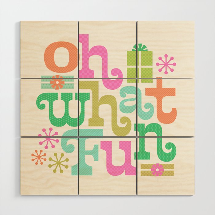 Oh What Fun Wood Wall Art Gallery Image 1