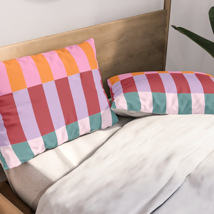 Color Block Stripe Art Pillow Sham Gallery Image 2