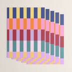 Color Block Stripe Art Wrapping Paper Gallery Image 3