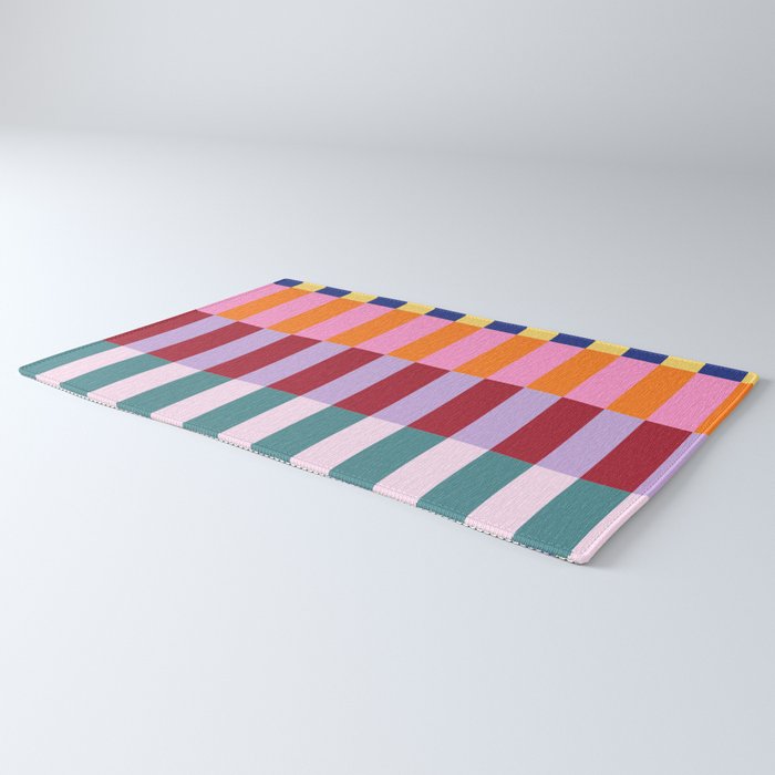 Color Block Stripe Art Rug Gallery Image 3