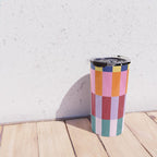 Color Block Stripe Art Travel Mug Gallery Image 4