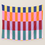 Color Block Stripe Art Wall Tapestry Gallery Image 4