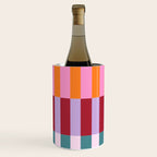 Color Block Stripe Art Wine Chiller Gallery Image 1
