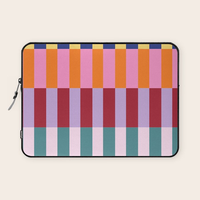 Color Block Stripe Art Laptop Sleeve Gallery Image 1