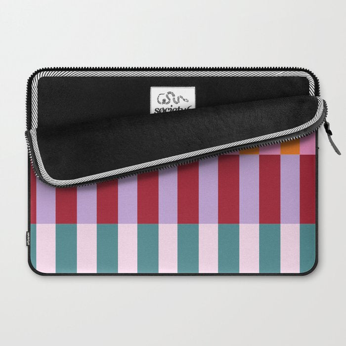 Color Block Stripe Art Laptop Sleeve Gallery Image 2