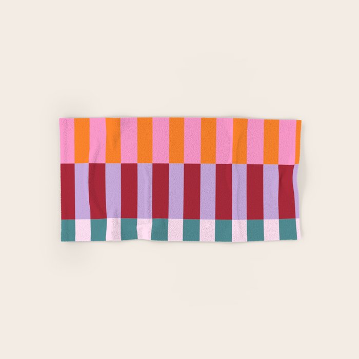 Color Block Stripe Art Bath Towel Gallery Image 1