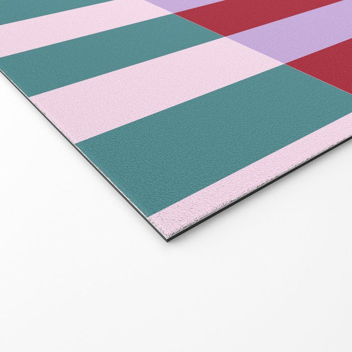 Color Block Stripe Art Welcome Mat Gallery Image 2