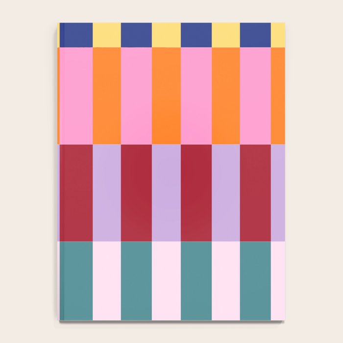 Color Block Stripe Art Notebook Gallery Image 4