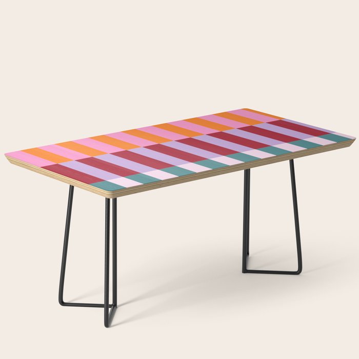Color Block Stripe Art Coffee Table Gallery Image 1