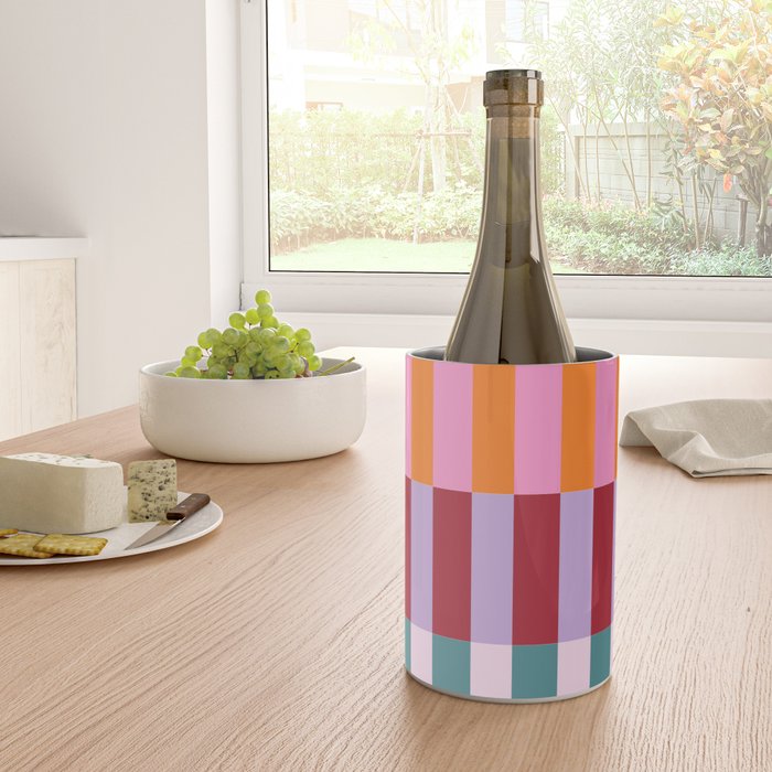 Color Block Stripe Art Wine Chiller Gallery Image 4