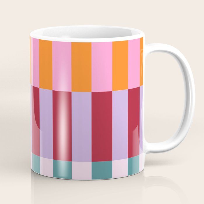 Color Block Stripe Art Coffee Mug Gallery Image 1