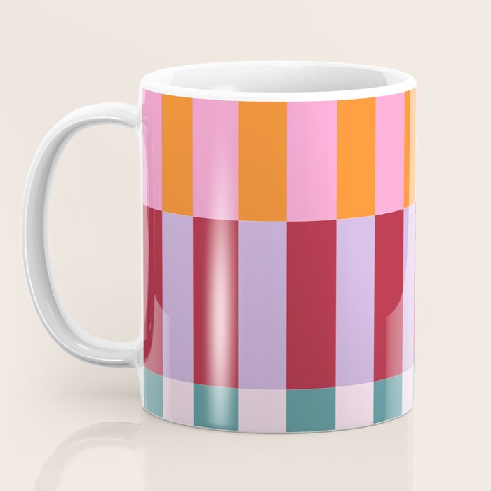 Color Block Stripe Art Coffee Mug Gallery Image 3