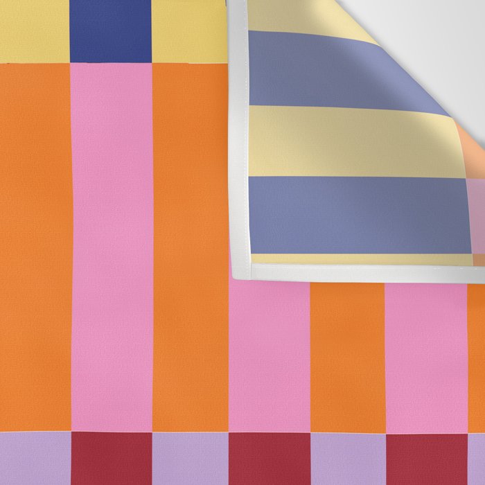 Color Block Stripe Art Wall Tapestry Gallery Image 3