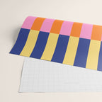 Color Block Stripe Art Wrapping Paper Gallery Image 2