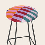 Color Block Stripe Art Stool Gallery Image 2