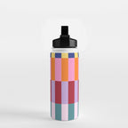 Color Block Stripe Art Water Bottle Gallery Image 2