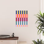 Color Block Stripe Art Poster Gallery Image 2
